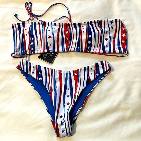 Bandeau swimsuit - Picture 4 of 14